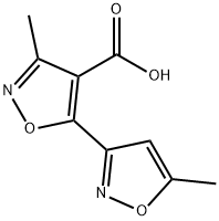 3-甲基-5-(5-甲基异噁唑-3-基)异噁唑-4-羧酸 结构式