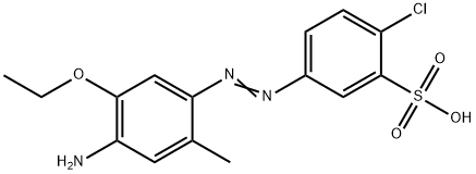 5-[(4-amino-5-ethoxy-o-tolyl)azo]-2-chlorobenzenesulphonic acid 结构式