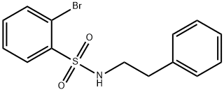 2-溴-N-苯乙基苯磺酰胺 结构式