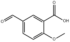 5-甲酰基-2-甲氧基苯甲酸 结构式