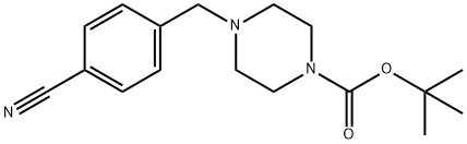 1-Boc-4-(4-cyanobenzyl)piperazine 结构式