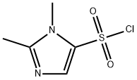 1,2-二甲基咪唑-5-磺酰氯 结构式