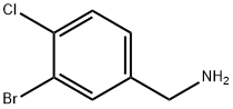 3-溴-4-氯苄胺 结构式