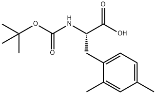 BOC-L-2,4-二甲基苯丙氨酸 结构式