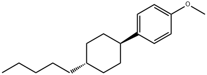 反式-4-(4-正戊基环己基)-1-苯甲醚 结构式