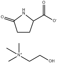 (2-hydroxyethyl)trimethylammonium 5-oxo-DL-prolinate  结构式