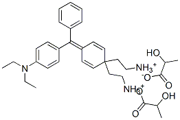 [4-[4-(diethylamino)benzhydrylidene]cyclohexa-2,5-dien-1-ylidene]diethylammonium lactate 结构式