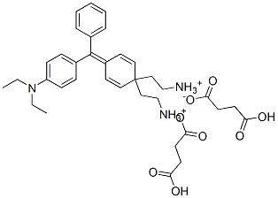 [4-[[4-(diethylamino)phenyl]phenylmethylene]-2,5-cyclohexadien-1-ylidene]diethylammonium hydrogen succinate 结构式