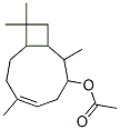 2,6,10,10-tetramethylbicyclo[7.2.0]undec-5-en-3-yl acetate 结构式