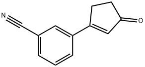 3-(3-OXO-CYCLOPENT-1-ENYL)-BENZONITRILE 结构式