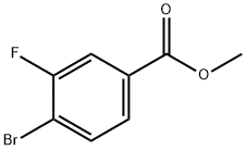 4-溴-3-氟苯甲酸甲酯 结构式