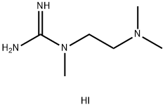 1-(2-(二甲氨基)乙基)-1-甲基胍氢碘化物 结构式