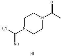 4-乙酰基-1-哌嗪甲酰亚胺,氢碘化物 结构式