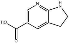 3,7-二氢-2H-吡咯并[2,3-B]吡啶-5-羧酸 结构式