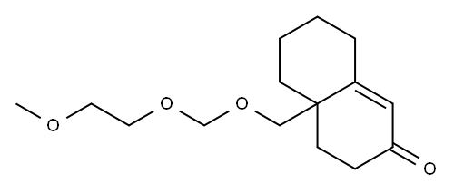 2(3H)-Naphthalenone, 4,4a,5,6,7,8-hexahydro-4a-[[(2-methoxyethoxy)methoxy]methyl]- 结构式