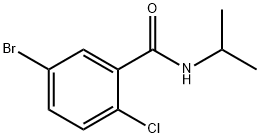 ISOPROPYL 5-BROMO-2-CHLOROBENZAMIDE 结构式