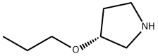 (R)-3-丙氧基吡咯烷 结构式