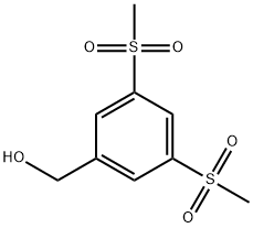 (3,5-双(甲基磺酰基)苯基)甲醇 结构式