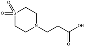 1-二氧-4-硫代吗啉丙酸 结构式