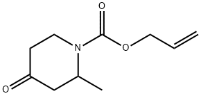 2-甲基-4-氧代哌啶-1-羧酸烯丙酯 结构式