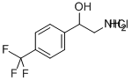 2-AMINO-1-(4-TRIFLUOROMETHYLPHENYL)ETHANOL HYDROCHLORIDE 结构式