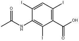 醋碘苯酸 结构式