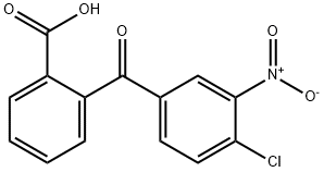 2-(4-氯-3-硝基苯甲酰)苯甲酸 结构式
