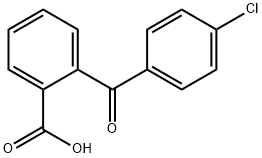 2-(4-氯苯甲酰)苯甲酸 结构式