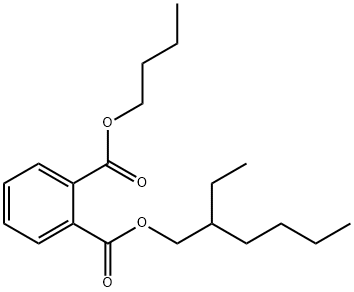 邻苯二甲酸丁基酯2-乙基己基酯 结构式