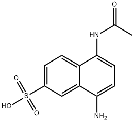 5-acetamido-8-amino-2-naphthalenesulfonic acid 结构式