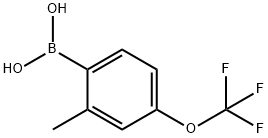 2-甲基-4-三氟甲氧基苯基硼酸 结构式