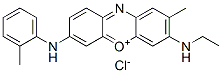 3-(ethylamino)-2-methyl-7-[(o-tolyl)amino]phenoxazin-5-ium chloride  结构式
