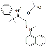 1,3,3-trimethyl-2-[(methyl-2-naphthylhydrazono)methyl]-3H-indolium acetate 结构式