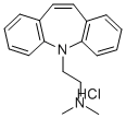 (beta-Dimethylaminoethyl)-5 dibenzo(b,f) 5H azepine chlorhydrate [Fren ch] 结构式