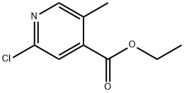 2-氯-5-甲基吡啶-4-羧酸乙酯 结构式