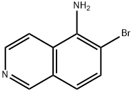 6-溴异喹啉-5-胺 结构式