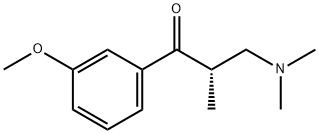 (S)-3-(二甲基氨基)-1-(3-甲氧基苯基)-2-甲基-1-丙酮 结构式