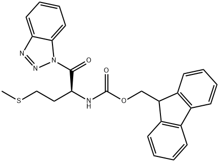 Fmoc-Met-Bt 结构式