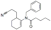 N-benzyl-N-[6-(2-cyanoethyl)-1-cyclohexenyl]pentanamide 结构式