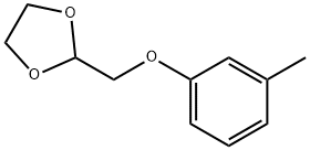 2-M-TOLYLOXYMETHYL-[1,3]DIOXOLANE 结构式