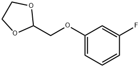 2-(3-FLUORO-PHENOXYMETHYL)-[1,3]DIOXOLANE 结构式