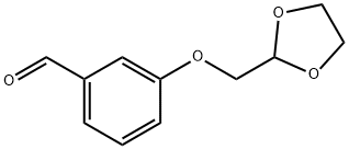 3-((1,3-二氧戊环-2-基)甲氧基)苯甲醛 结构式
