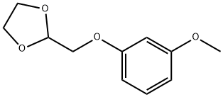 2-((3-甲氧基苯氧基)甲基)-1,3-二氧戊环 结构式