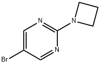2-(氮杂环丁烷-1)-5-溴-嘧啶 结构式