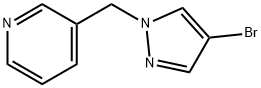 4-BROMO-1-(PYRIDIN-3-YLMETHYL)PYRAZOLE 结构式
