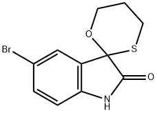 5-BROMO-3,3-(PROPYLENEOXOTHIO)-1,3-DIHYDRO-INDOLE-2-ONE 结构式