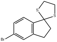 5-BROMO-1,1-(ETHYLENEDITHIO)-INDANE 结构式