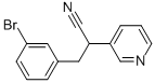 3-(3-BROMO-PHENYL)-2-PYRIDIN-3-YL-PROPIONITRILE 结构式