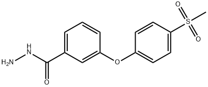 3-(4-(METHYLSULFONYL)PHENOXY)BENZOHYDRAZIDE 结构式