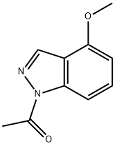 1H-Indazole,  1-acetyl-4-methoxy-  (9CI) 结构式